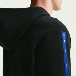 Nike Chelsea City Side Fleece Trainingspak Hooded 2026-2027 Zwart Donkerblauw