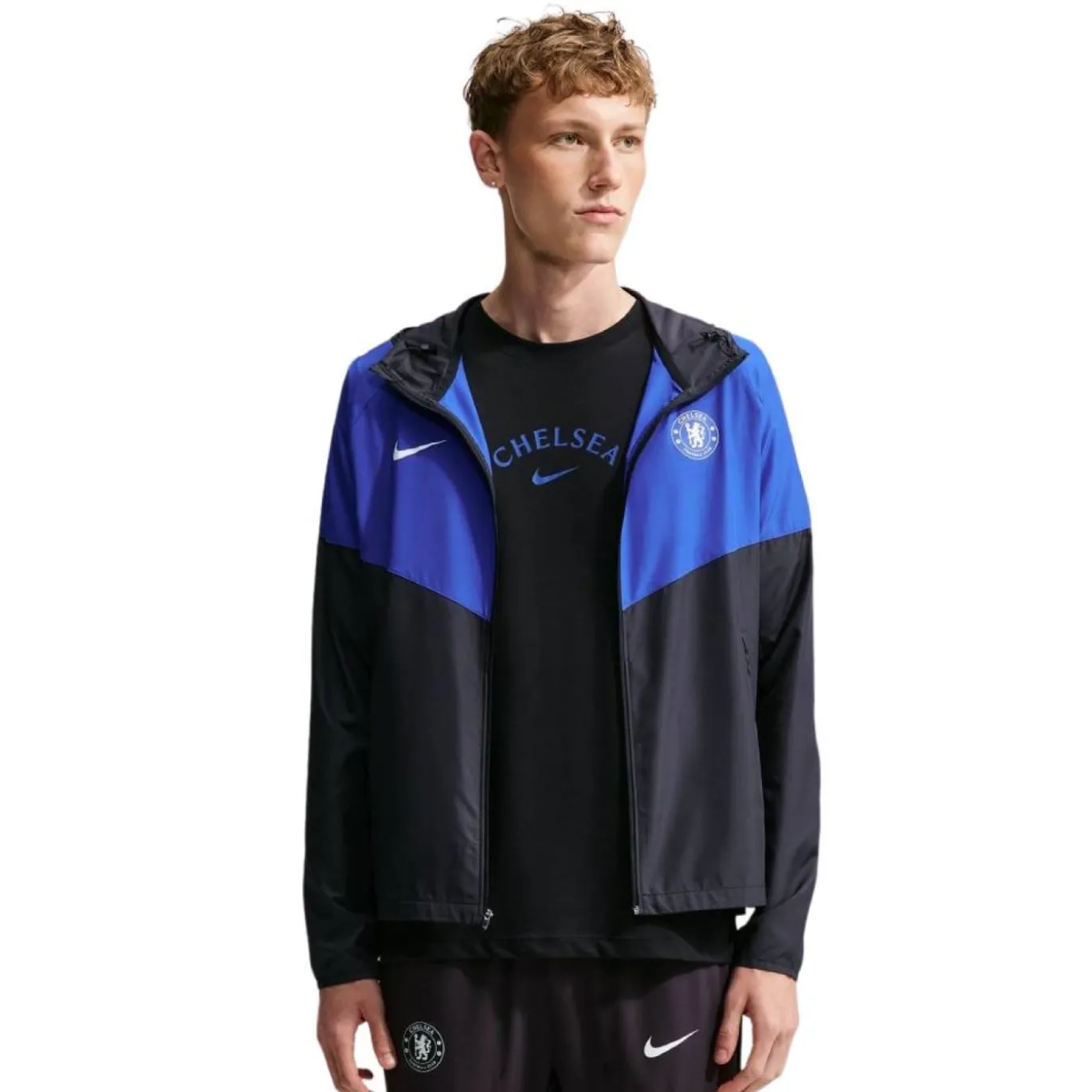 Nike Chelsea City Side Trainingsjack 2026-2027 Donkerblauw Wit