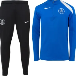 Nike Chelsea Strike Trainingspak 1/4-Zip 2025-2026 Kids Blauw Zwart