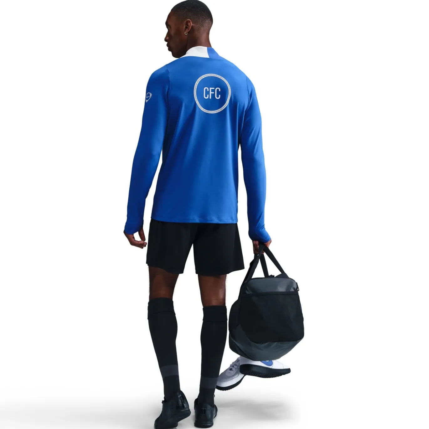 Nike Chelsea Strike Trainingstrui 1/4-Zip 2025-2026 Blauw Wit