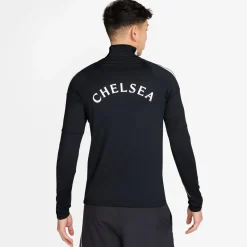 Nike Chelsea Strike Trainingstrui 1/4-Zip 2026-2027 Donkerblauw Wit Goudgeel