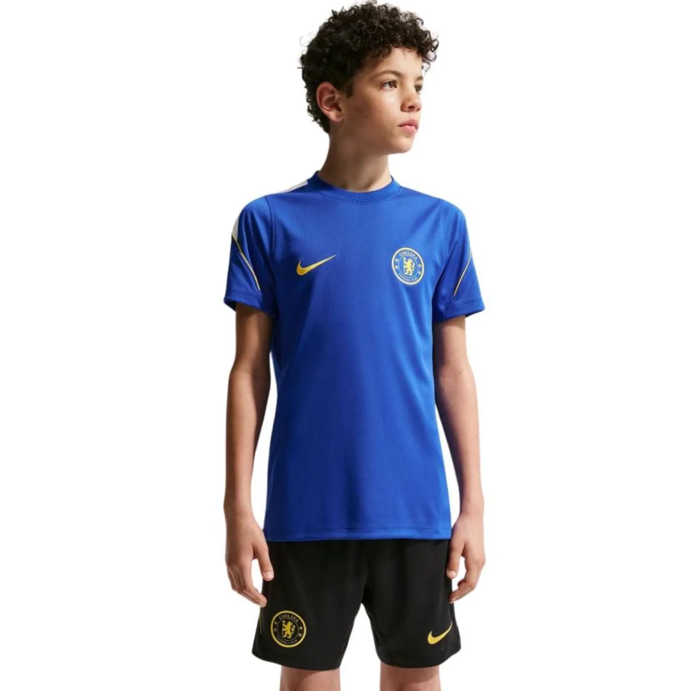 Nike Chelsea Strike Trainingsset 2026-2027 Kids Blauw Donkerblauw Goudgeel Wit