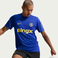 Nike Chelsea Strike Trainingsset 2026-2027 Blauw Donkerblauw Goudgeel Wit
