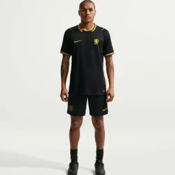Nike Chelsea Strike Trainingsbroekje 2026-2027 Donkerblauw Wit Goudgeel