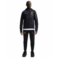 Nike Chelsea Tech Fleece Trainingspak 2026-2027 Zwart Goudgeel