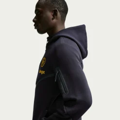 Nike Chelsea Tech Fleece Trainingspak 2026-2027 Zwart Goudgeel