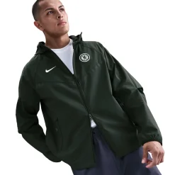 Nike Chelsea Tech Windrunner Jack Woven 2025-2026 Donkergroen Antraciet
