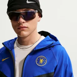 Nike Chelsea Tech Woven Trainingspak 2026-2027 Blauw Donkerblauw Goudgeel