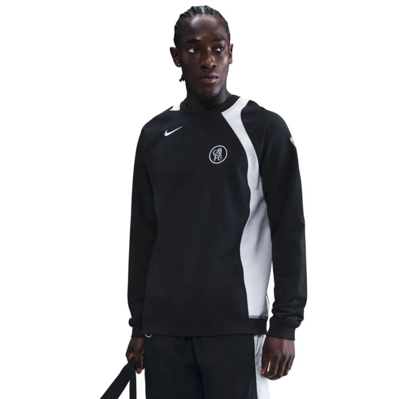 Nike Chelsea Total 90 Crew Sweater 2025-2026 Zwart Wit