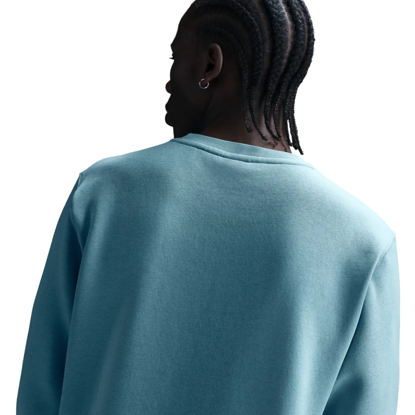 Nike Club Crew Sweater Turquoise Wit