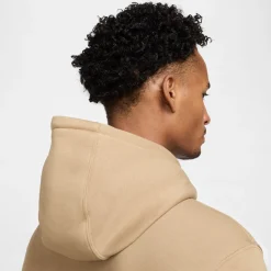 Nike Club Fleece Hoodie Beige Wit