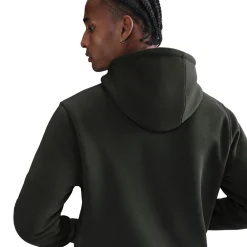 Nike Club Fleece Hoodie Donkergroen Wit