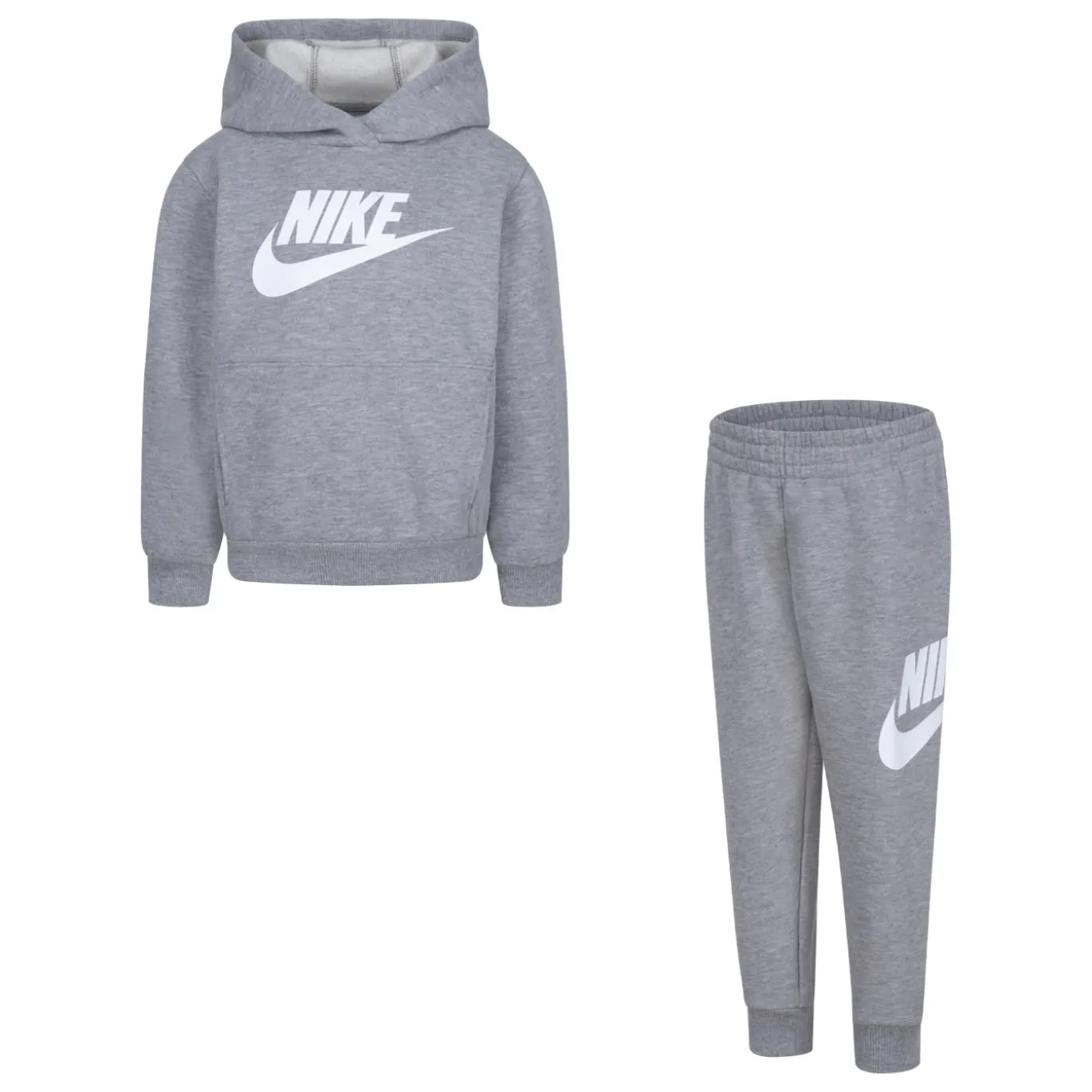 Nike Club Fleece Trainingspak Hooded Peuters/Kleuters Grijs Wit