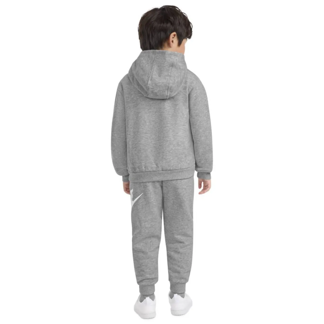 Nike Club Fleece Trainingspak Hooded Peuters/Kleuters Grijs Wit