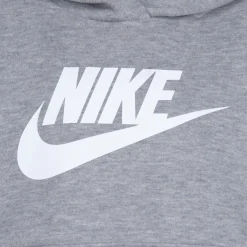 Nike Club Fleece Trainingspak Hooded Peuters/Kleuters Grijs Wit