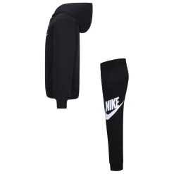 Nike Club Fleece Trainingspak Hooded Peuters/Kleuters Zwart Wit
