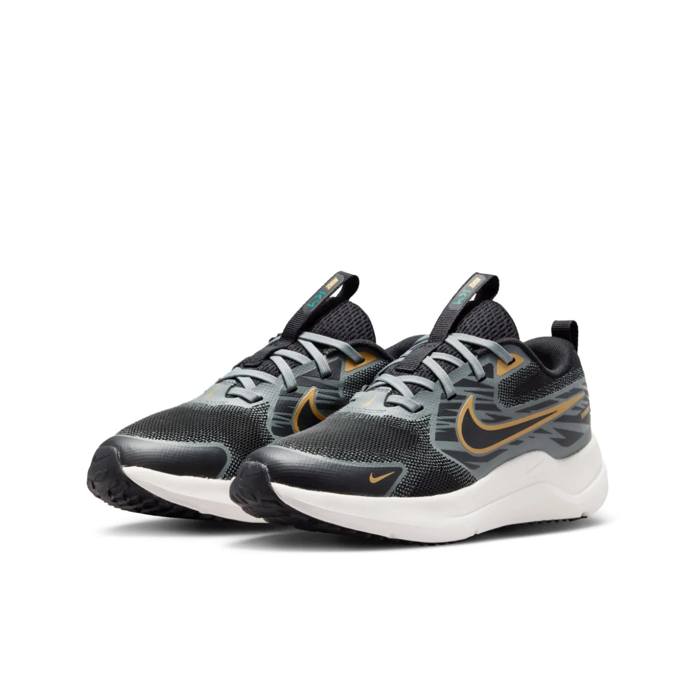 Nike Cosmic Runner Hardloopschoenen Zwart Zilvergrijs Goud