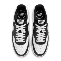 Nike Court Vision Low Sneakers Zwart Wit Zwart