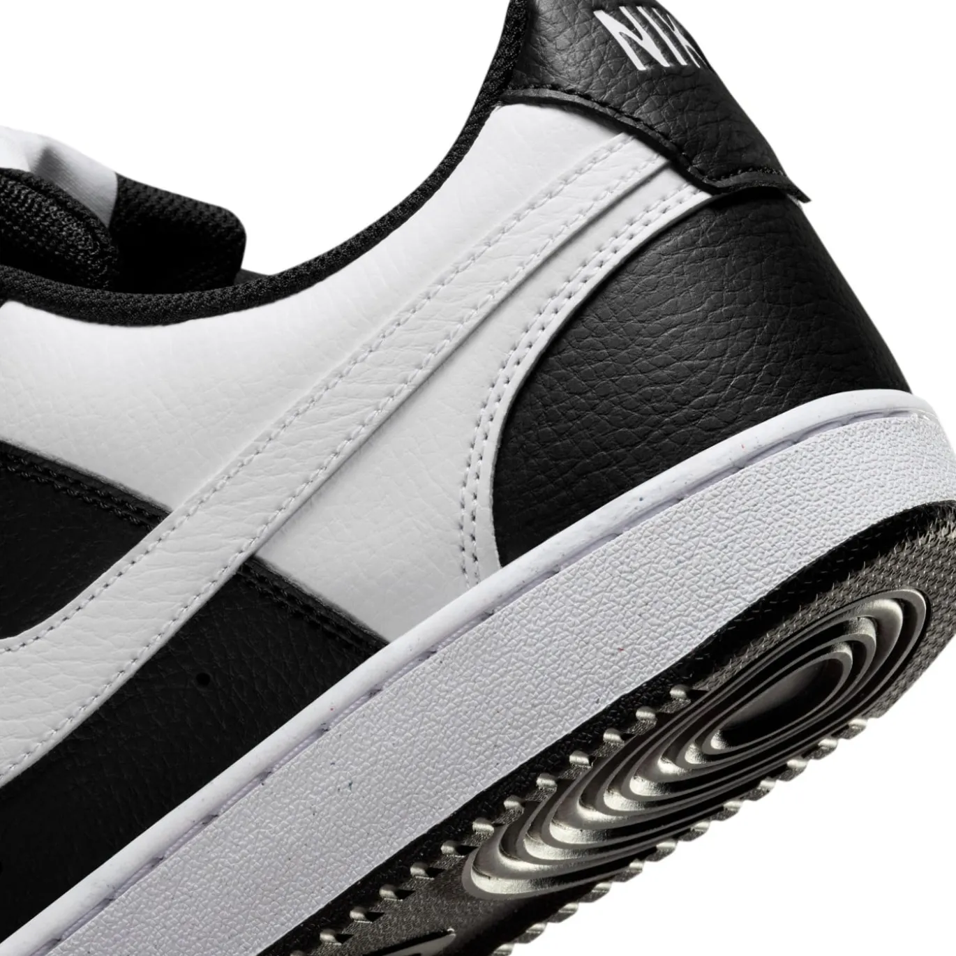 Nike Court Vision Low Sneakers Zwart Wit Zwart
