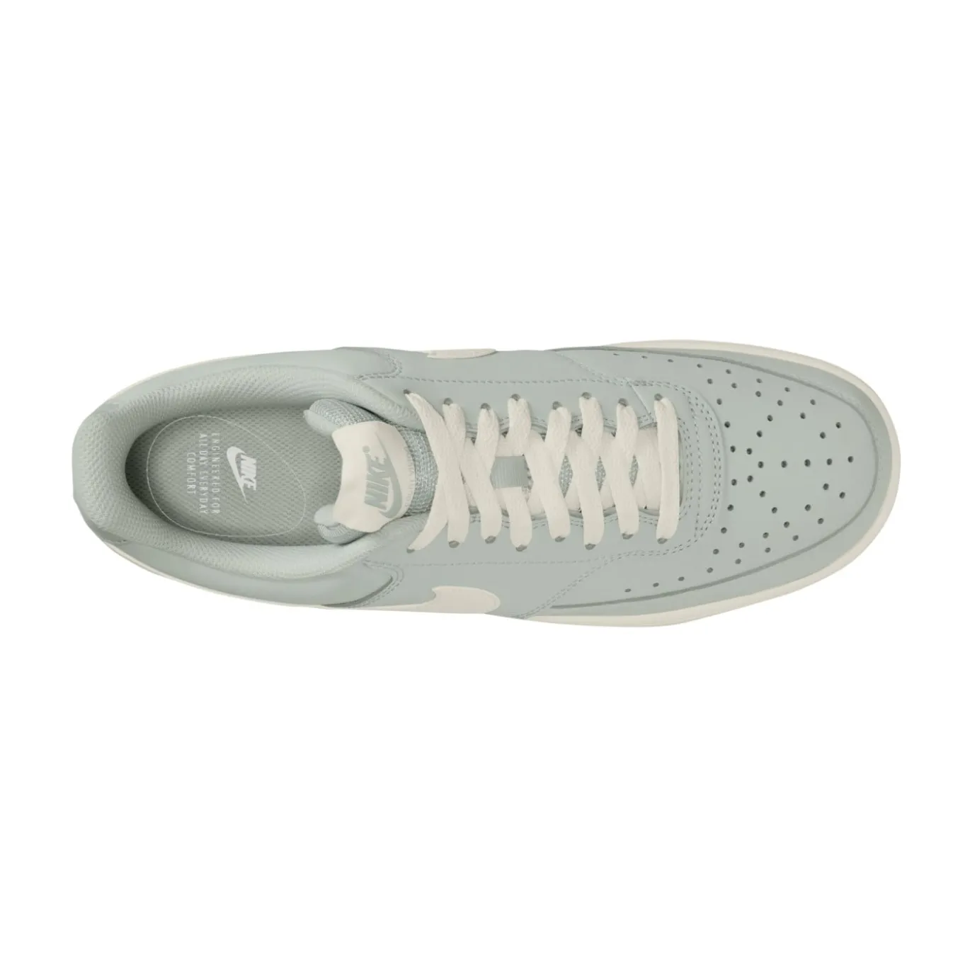 Nike Court Vision Low Sneakers Zilvergrijs Gebroken Wit