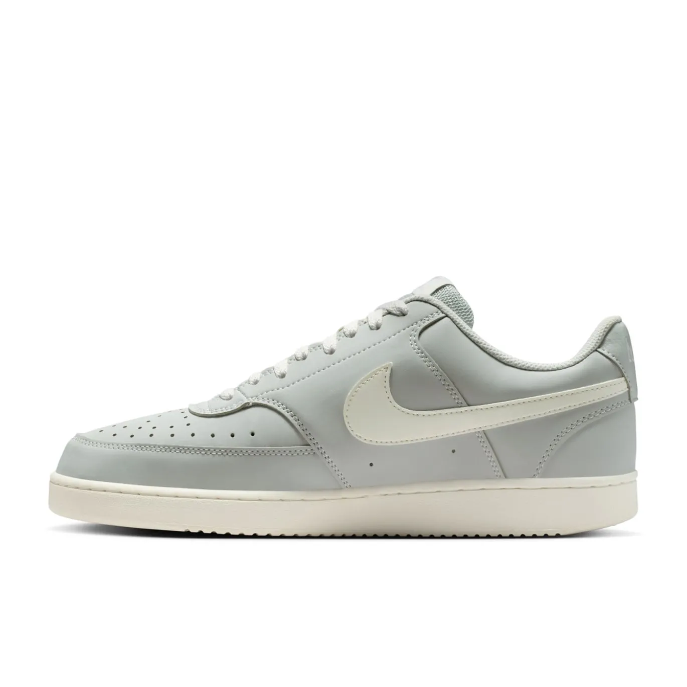 Nike Court Vision Low Sneakers Zilvergrijs Gebroken Wit