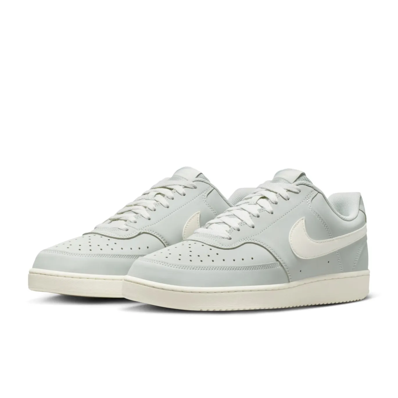 Nike Court Vision Low Sneakers Zilvergrijs Gebroken Wit