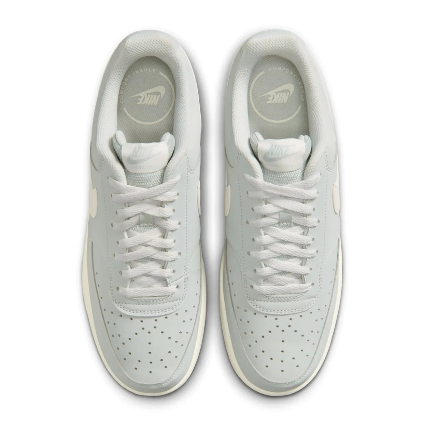 Nike Court Vision Low Sneakers Zilvergrijs Gebroken Wit