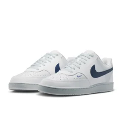 Nike Court Vision Low Sneakers Wit Donkerblauw Platinum