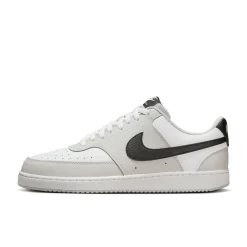 Nike Court Vision Low Sneakers Lichtgrijs Wit Zwart