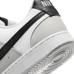 Nike Court Vision Low Sneakers Lichtgrijs Wit Zwart