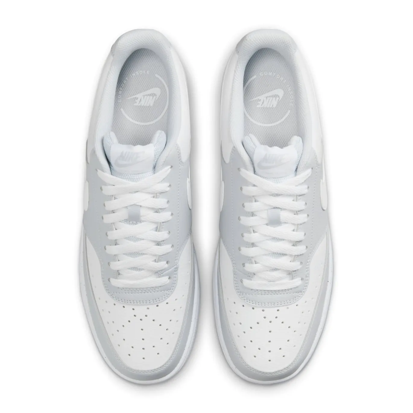 Nike Court Vision Low Sneakers Lichtgrijs Wit