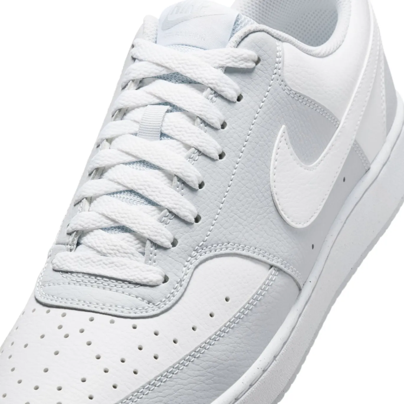 Nike Court Vision Low Sneakers Lichtgrijs Wit