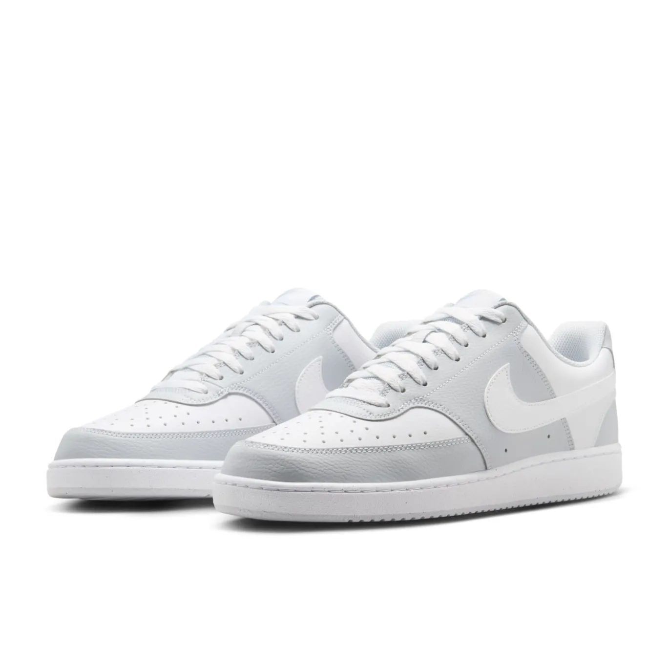 Nike Court Vision Low Sneakers Lichtgrijs Wit