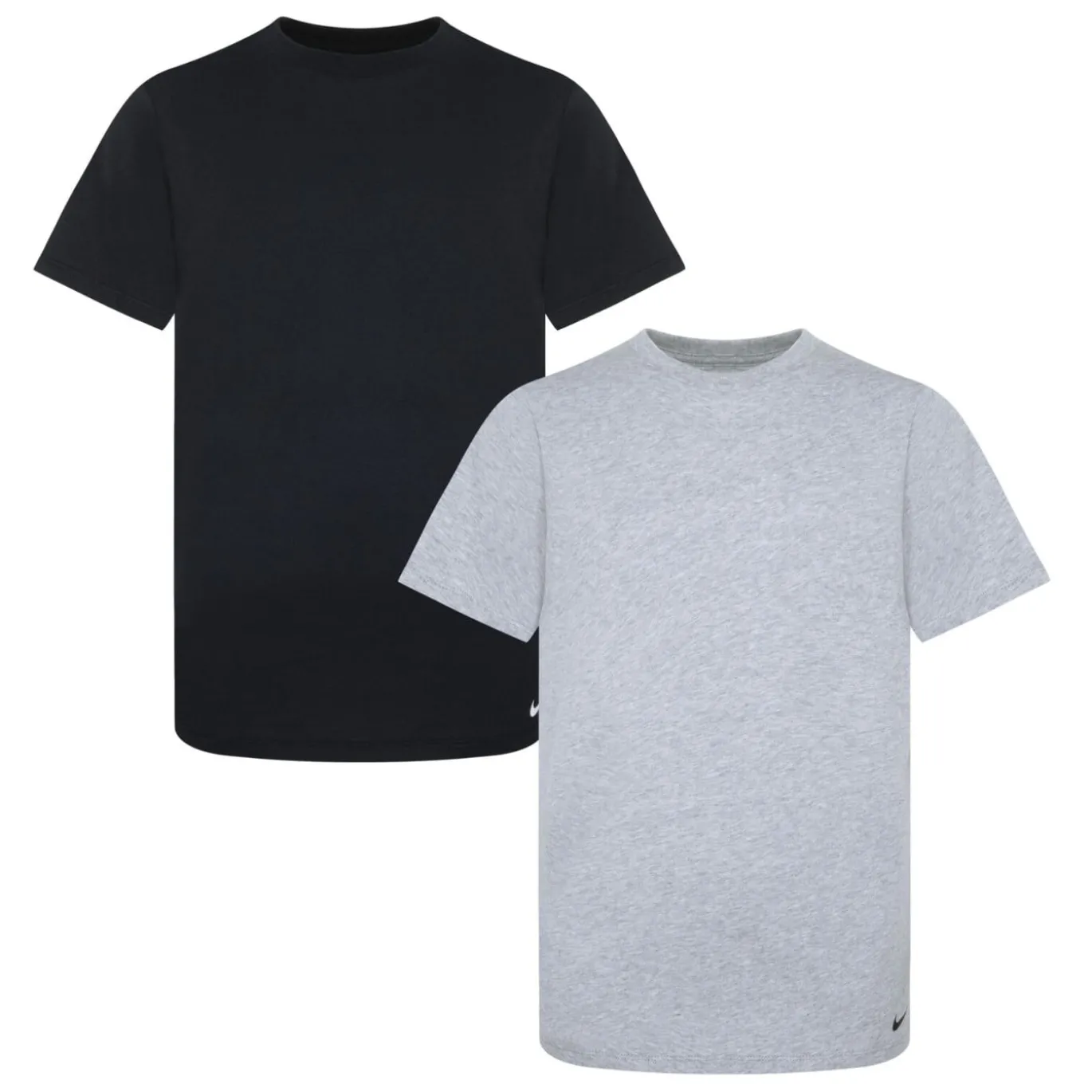 Nike Crew Ondershirt 2-Pack Jongens Zwart Grijs