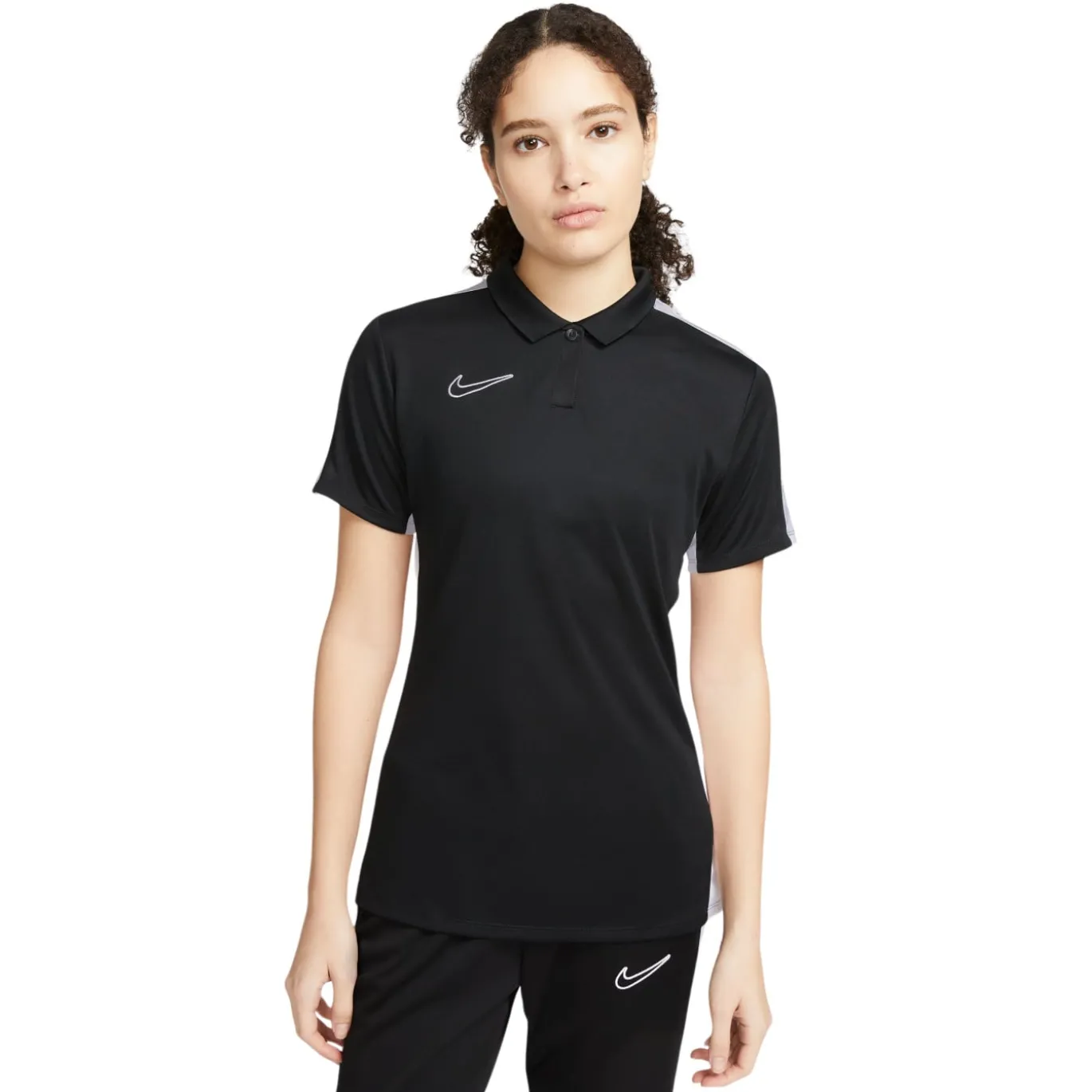 Nike Dri-FIT Academy 23 Polo Dames Zwart Wit