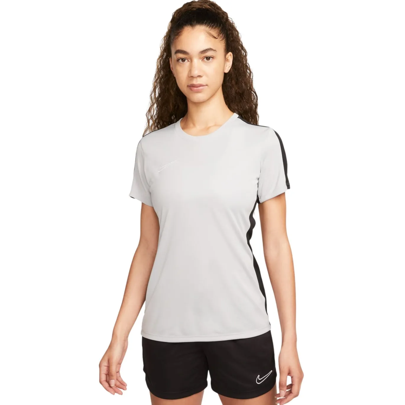 Nike Dri-FIT Academy 23 Trainingsshirt Dames Grijs Zwart Wit
