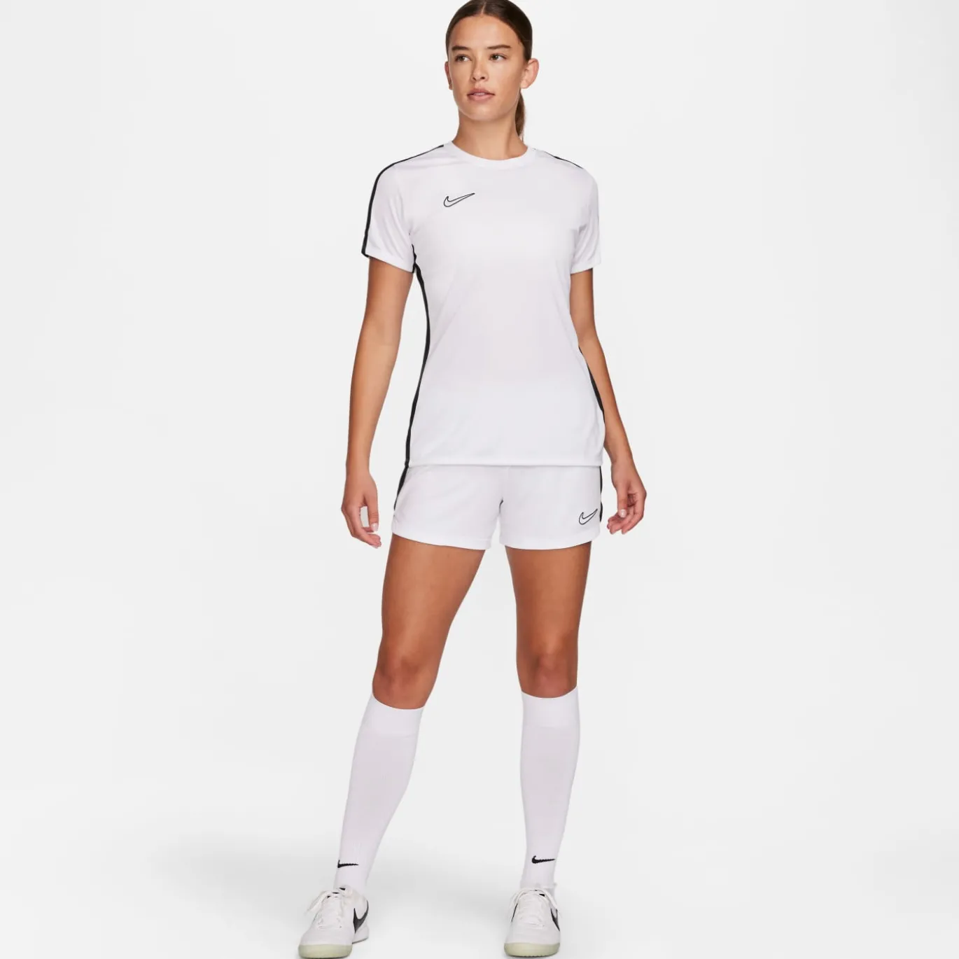 Nike Dri-FIT Academy 23 Trainingsshirt Dames Wit Zwart