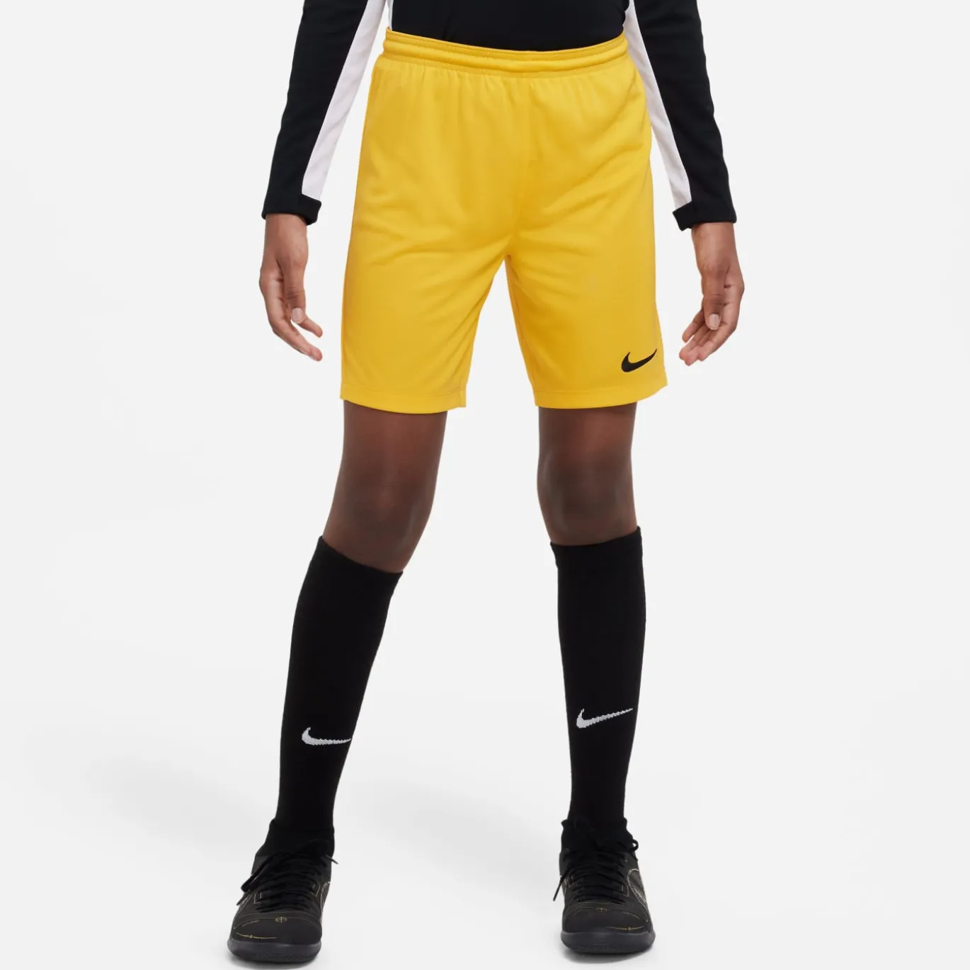 Nike Dri-FIT Park III Voetbalbroekje Kids Geel Zwart