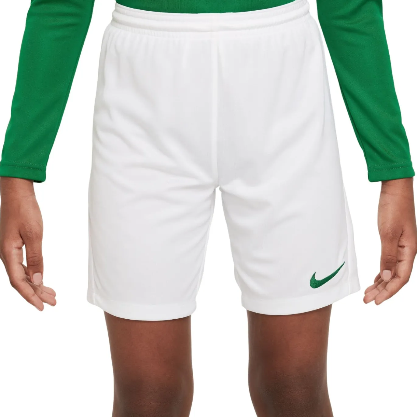 Nike Dri-FIT Park III Voetbalbroekje Kids Wit Groen