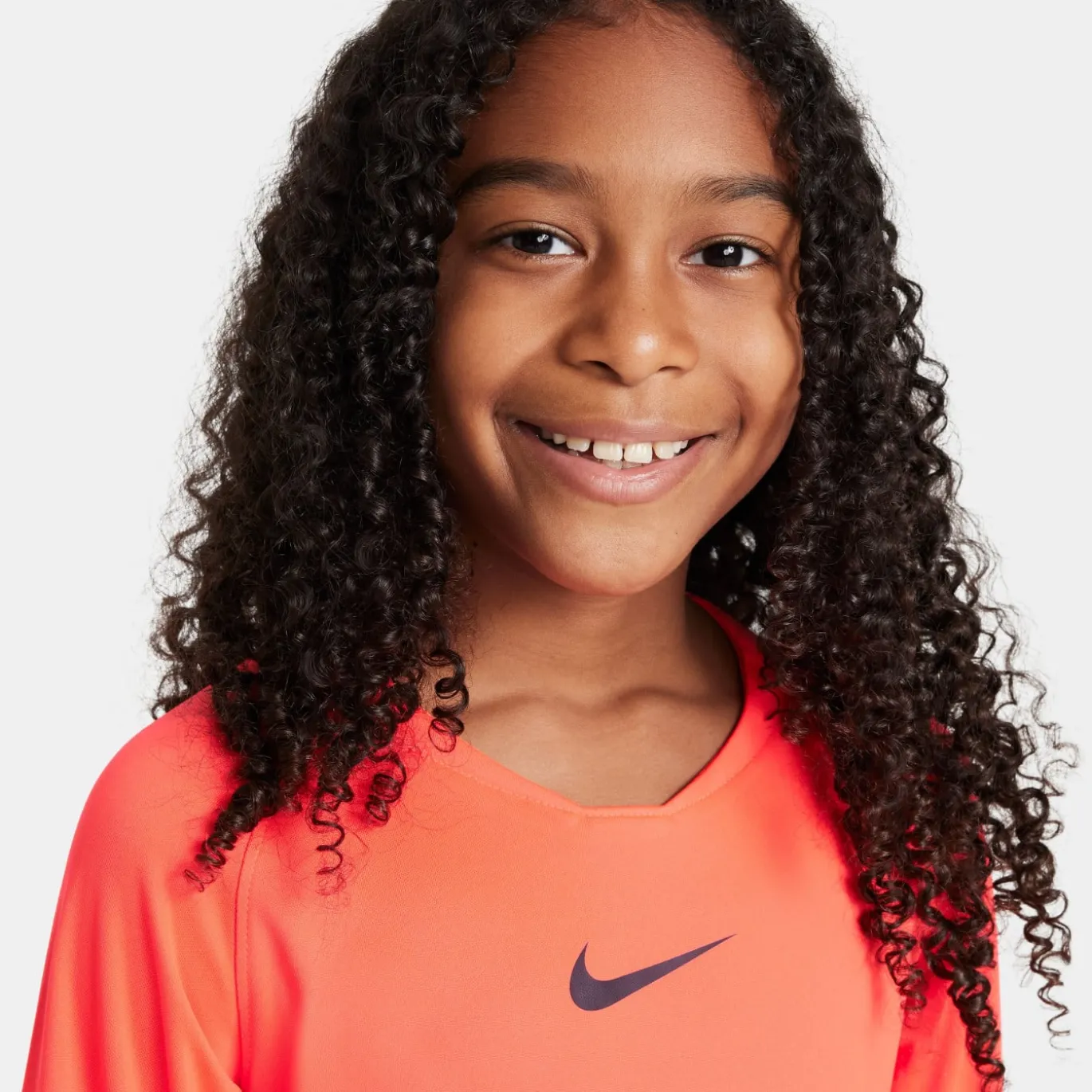 Nike Dri-FIT Park Ondershirt Lange Mouwen Kids Felrood Zwart