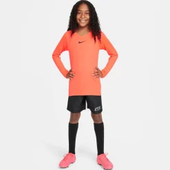 Nike Dri-FIT Park Ondershirt Lange Mouwen Kids Felrood Zwart