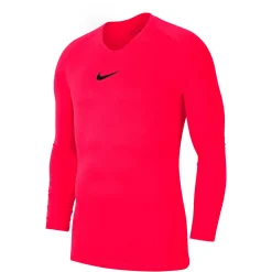 Nike Dri-FIT Park Ondershirt Lange Mouwen Kids Felrood Zwart