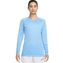 Nike Dri-FIT Park Ondershirt Lange Mouwen Dames Lichtblauw Wit