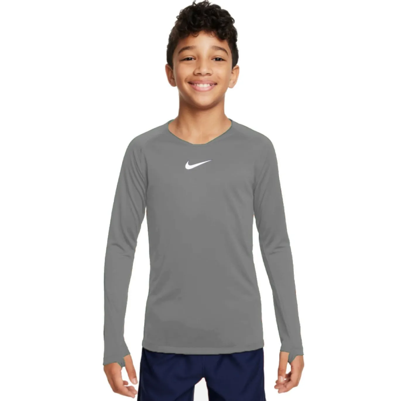 Nike Dri-FIT Park Ondershirt Lange Mouwen Kids Grijs