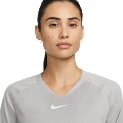 Nike Dri-FIT Park Ondershirt Lange Mouwen Dames Grijs Wit