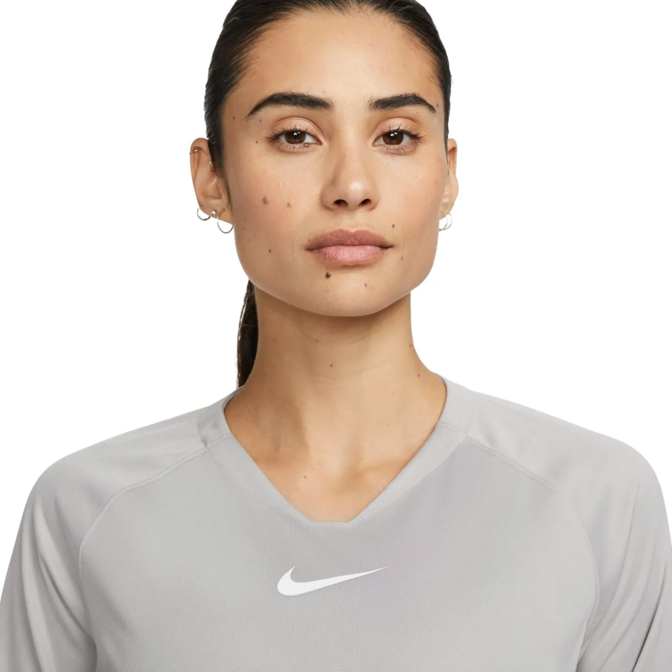 Nike Dri-FIT Park Ondershirt Lange Mouwen Dames Grijs Wit