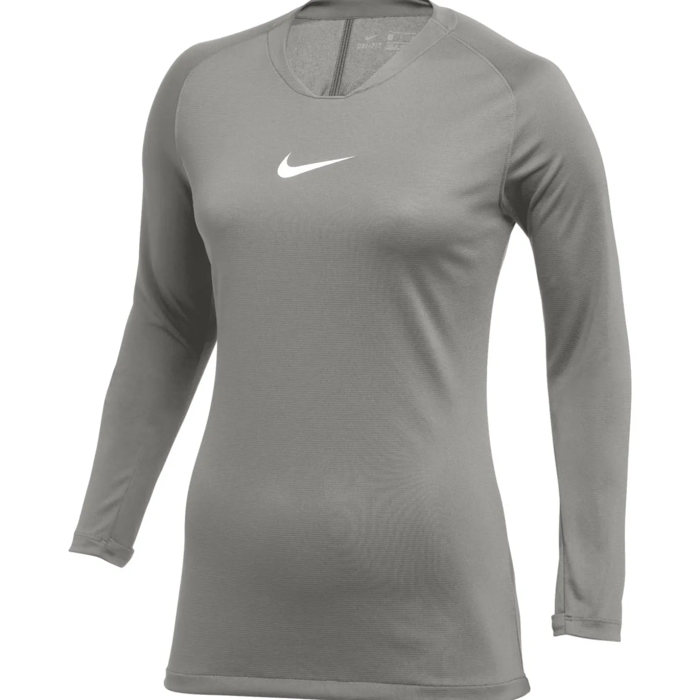 Nike Dri-FIT Park Ondershirt Lange Mouwen Dames Grijs Wit