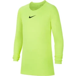 Nike Dri-FIT Park Ondershirt Lange Mouwen Kids Neongeel Zwart