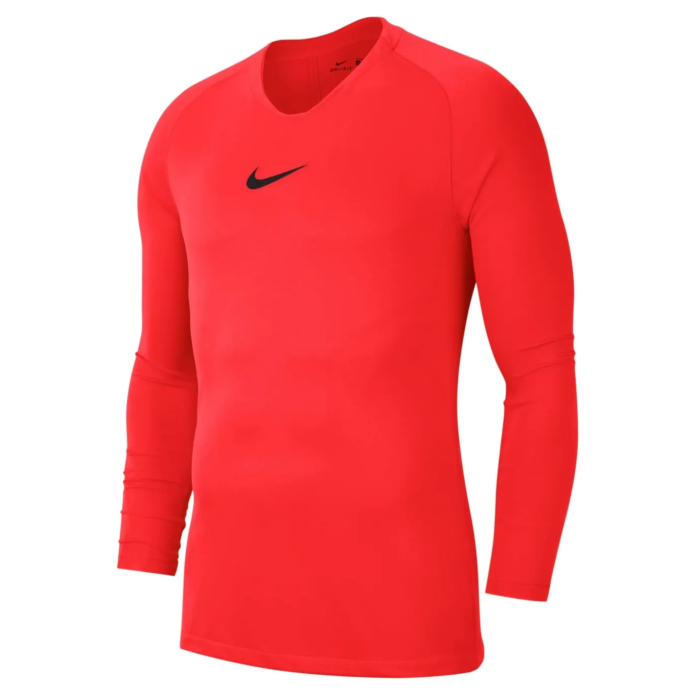 Nike Dri-FIT Park Ondershirt Lange Mouwen Felrood Zwart