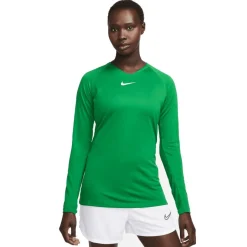 Nike Dri-FIT Park Ondershirt Lange Mouwen Dames Groen Wit